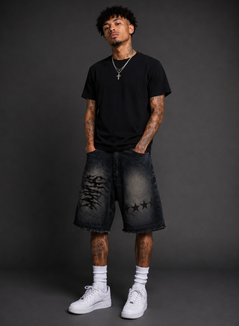 Fall SHARK Denim Jorts